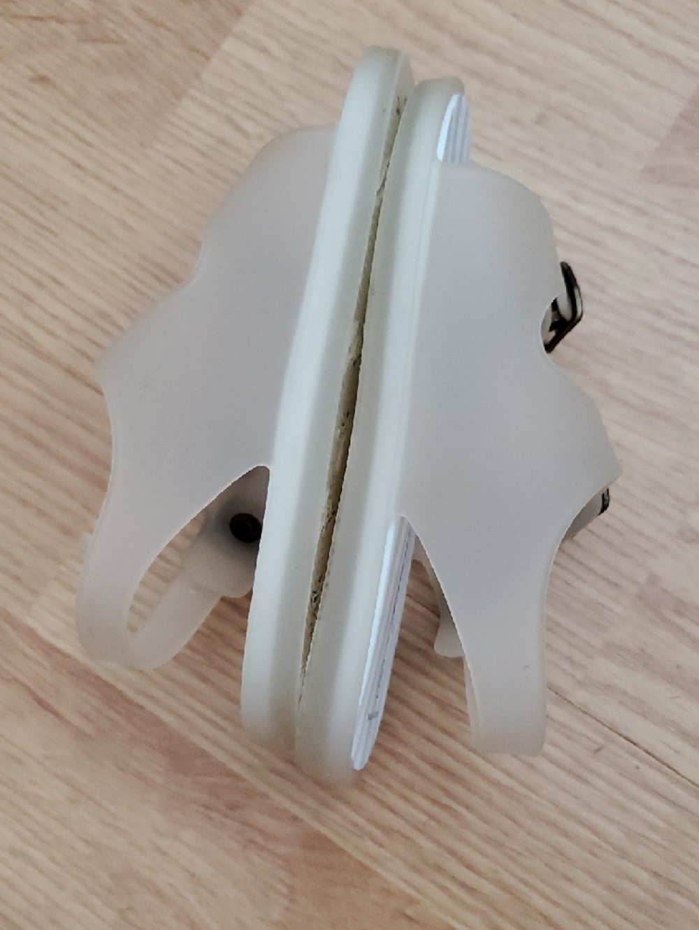 Pehr Kids Translucent White Jelly Buckle Sandals Unisex Size 8 - Picture 10 of 14